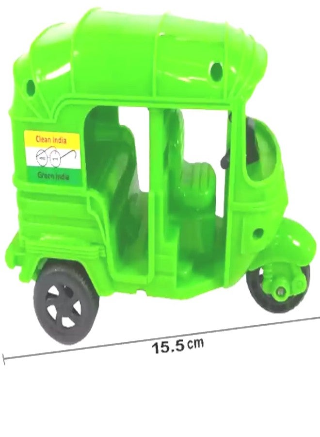 CSPARK BAND Push and Go Run Fast Auto Rickshaw Toy for Kids(Multicolor) Made in India - Image 2